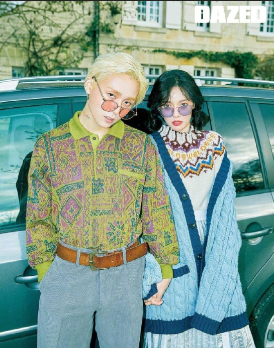 韩国明星泫雅x晓钟《DAZED》12月刊封面图片