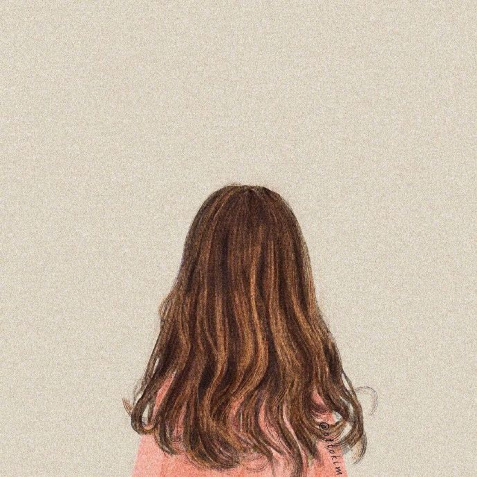 插画师OTTOKIM笔下女孩的背影头像图片