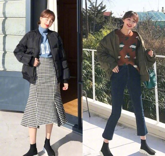 高个子女生秋冬甜美温柔穿搭