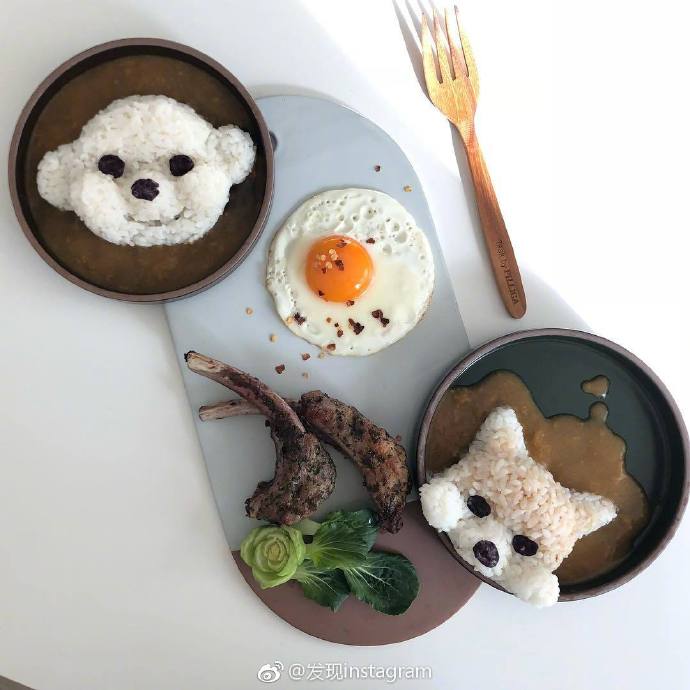 狗狗主题卡通便当图片
