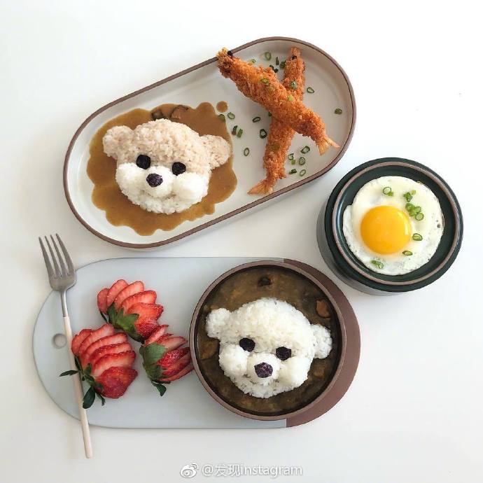 狗狗主题卡通便当图片