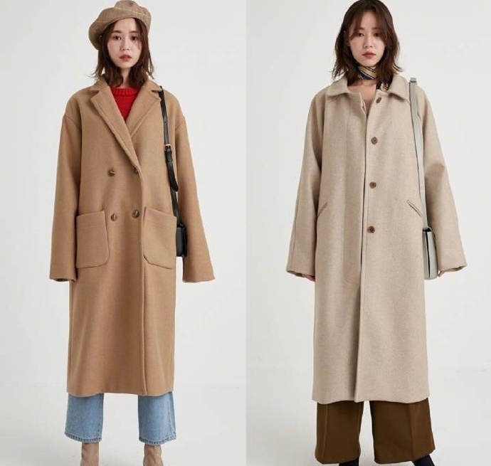 羊羔毛翻领夹克棉服大衣搭配Look