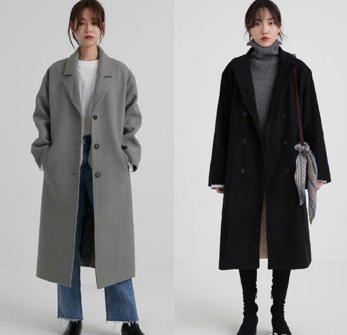 羊羔毛翻领夹克棉服大衣搭配Look