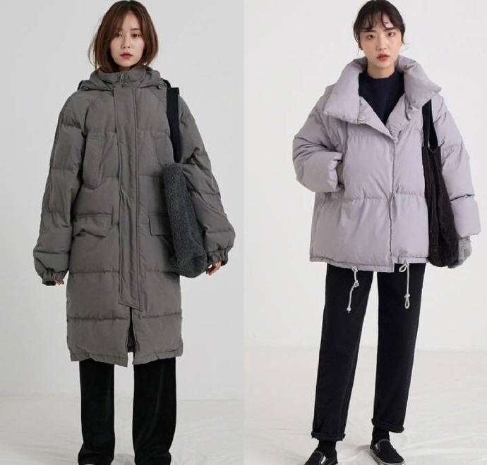 羊羔毛翻领夹克棉服大衣搭配Look