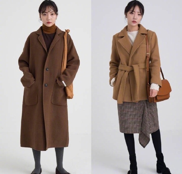 羊羔毛翻领夹克棉服大衣搭配Look