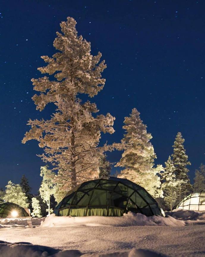 芬兰Kakslauttanen Arctic Resort冰屋酒店风景图片
