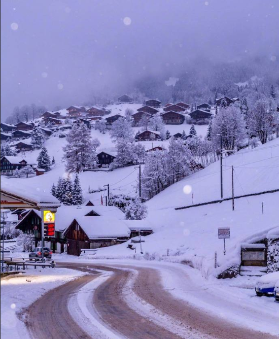 瑞士雪景图片 跟喜欢的人去瑞士去看雪