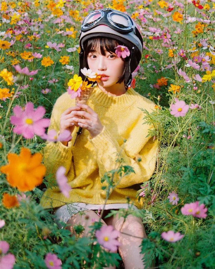 花与少女头像吧图片