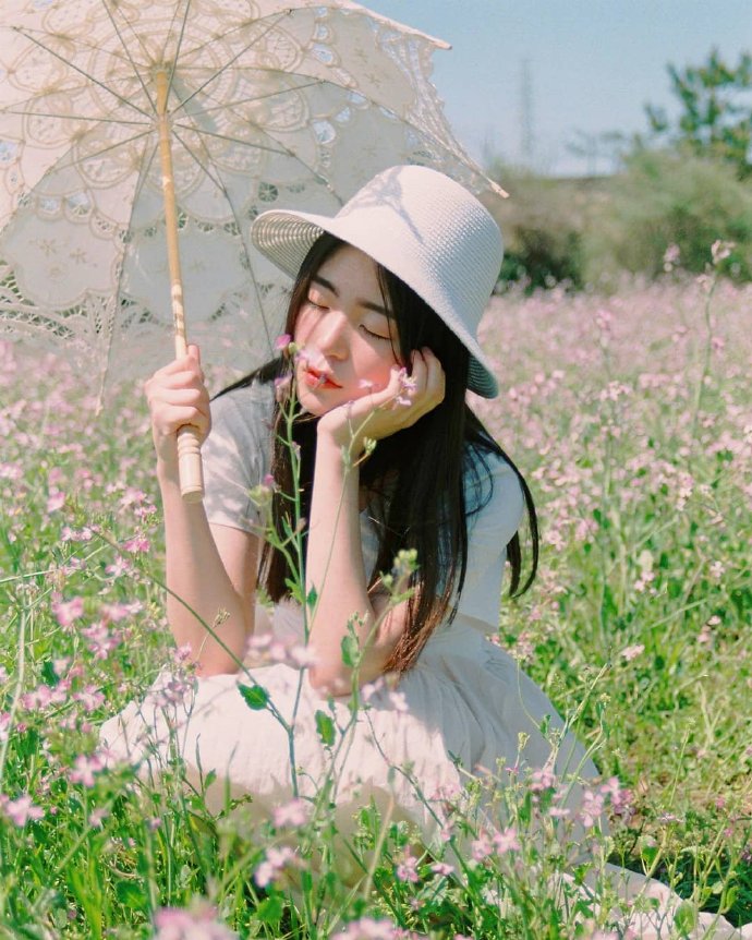 花与少女头像吧图片