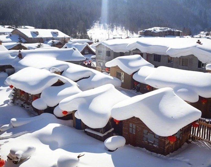 黑龙江牡丹江双峰林场中国雪乡风景图片