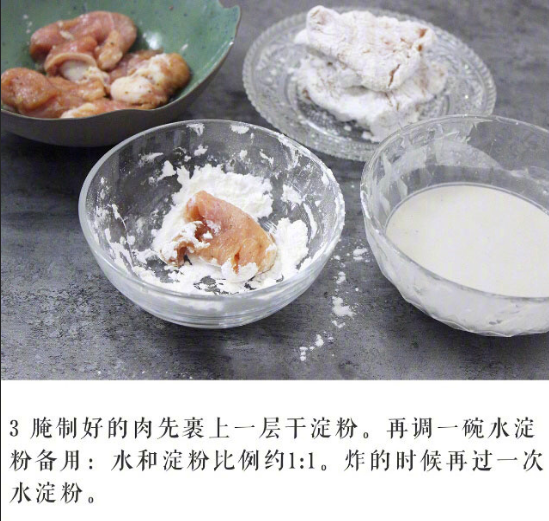酸甜可口的锅包肉的做法