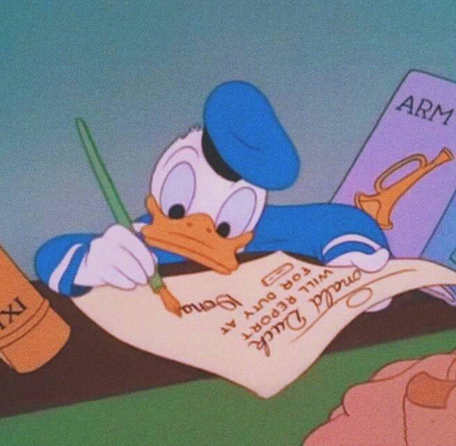 可爱的动画唐老鸭头像图片