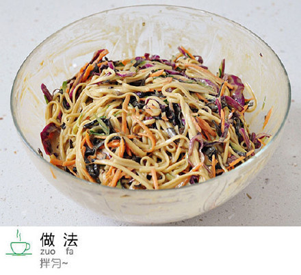 简单易做的芝麻酱拌凉面的做法