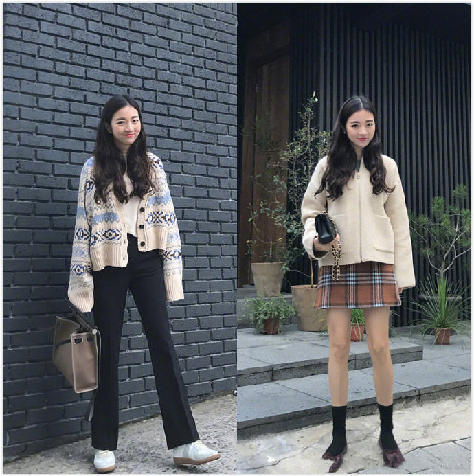 少女中带点女人味的秋冬穿搭参考
