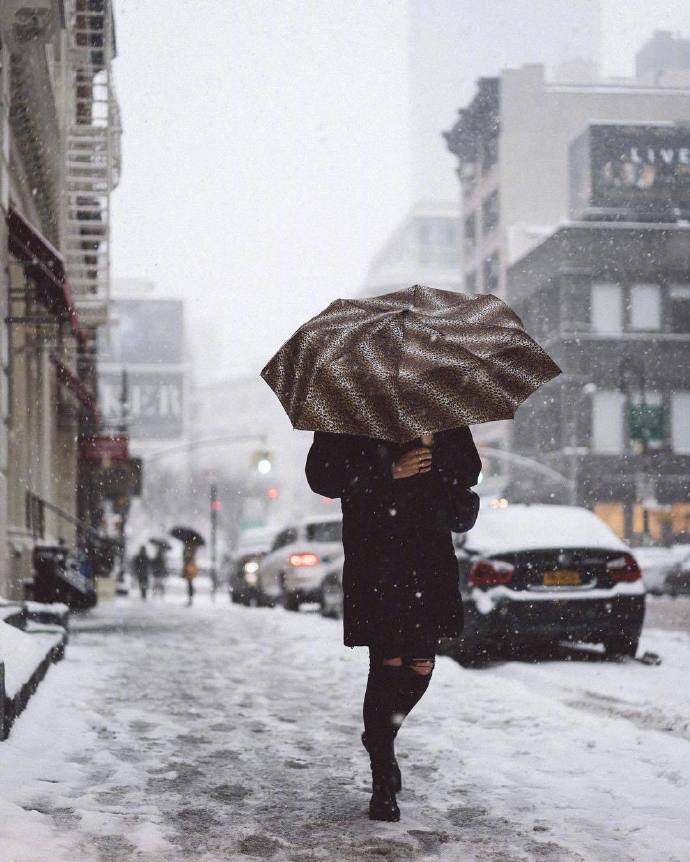 Laura Prado镜头中的雪中街景图片