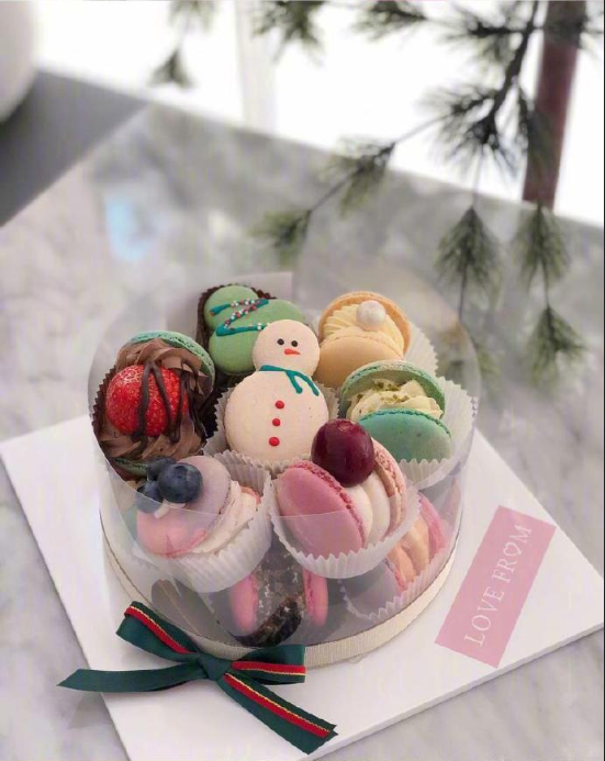 直击少女心的马卡龙蛋糕图片