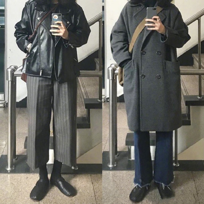学生党休闲简约深色系日常十足的减龄耐看
