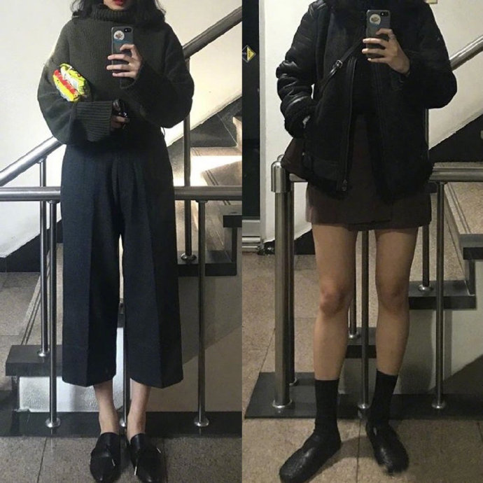学生党休闲简约深色系日常十足的减龄耐看