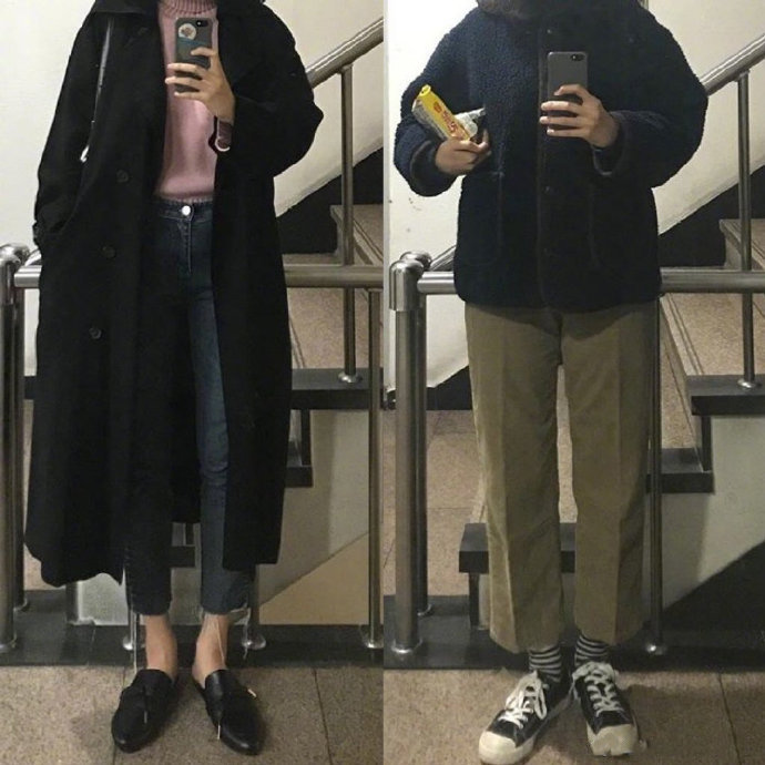 学生党休闲简约深色系日常十足的减龄耐看