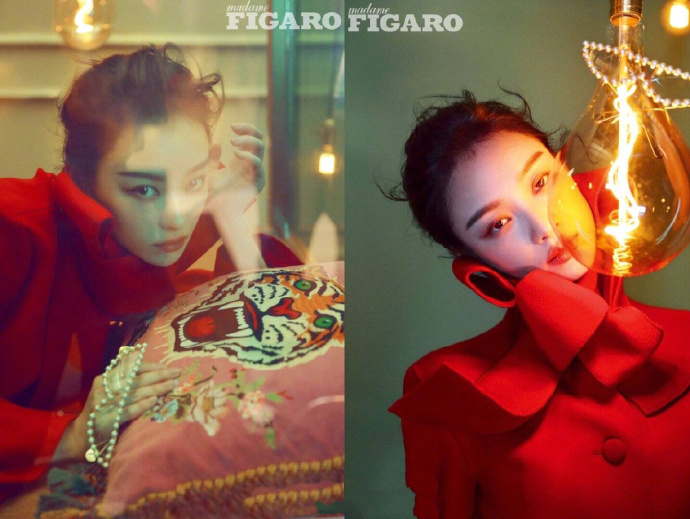 南京美女图片 女明星倪妮《Madame Figaro》1月刊封