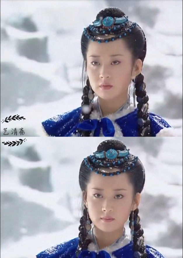 酒窝美女明星许晴版的任盈盈美图
