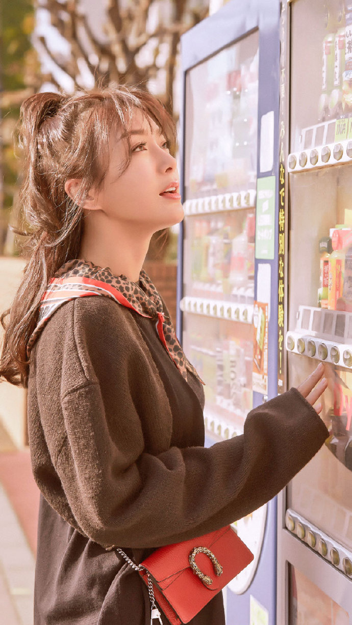 东北美女明星秦岚少女风壁纸图片