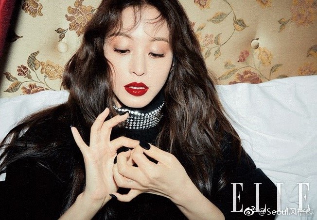 韩国美女明星韩艺瑟×ELLE Korea画报封面图片