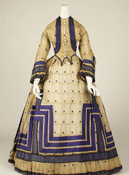 1860年代欧美女性的日常服饰美图