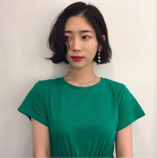 2019春节齐肩发美女发型图片
