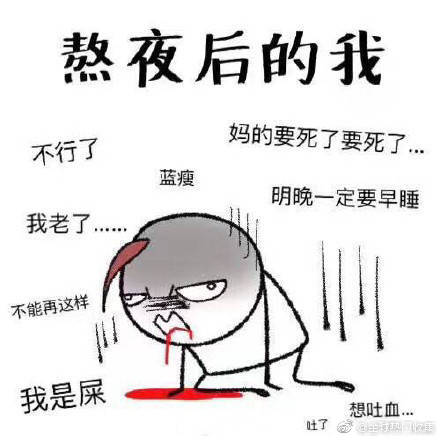 搞笑头像表情包图片 熬夜的都是有钱人