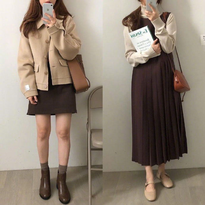 一波温暖的女生冬季穿搭参考