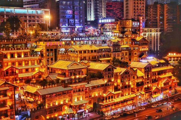 重庆洪崖洞夜景图片