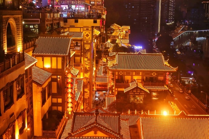 重庆洪崖洞夜景图片