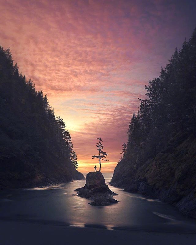 夜晚星空唯美风景图片