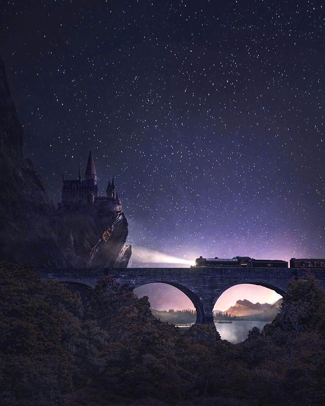 夜晚星空唯美风景图片