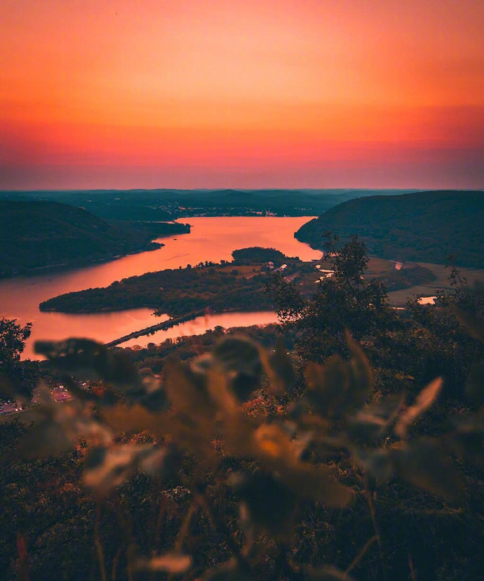 唯美意境海边夕阳图片