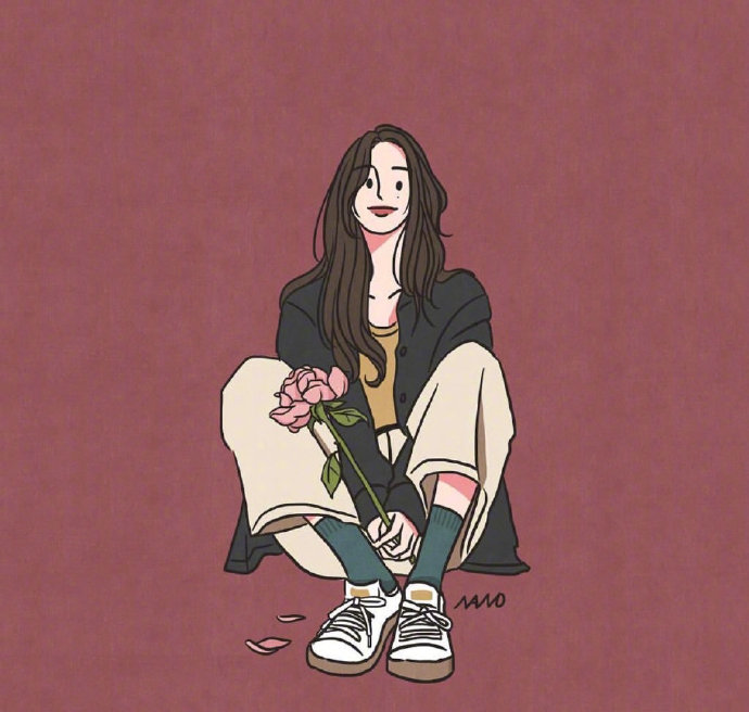 插画师画笔下的精致女孩头像图片