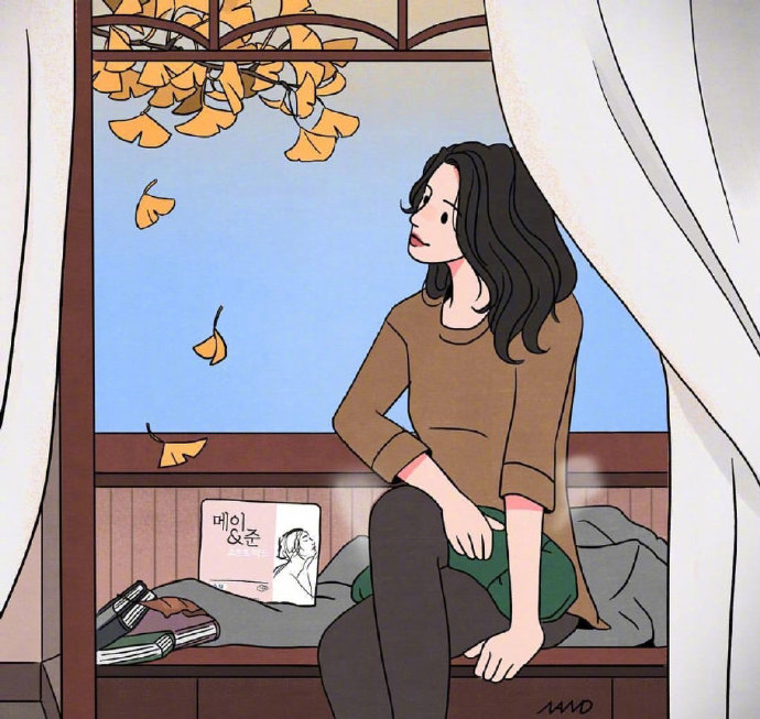 插画师画笔下的精致女孩头像图片