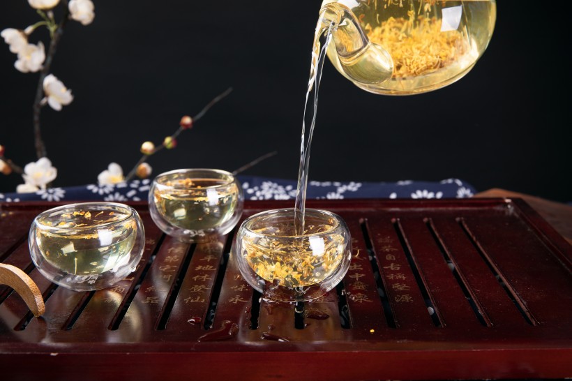 养生美白茶桂花茶图片