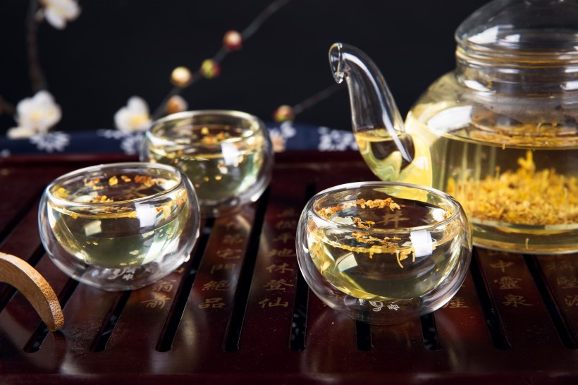 养生美白茶桂花茶图片