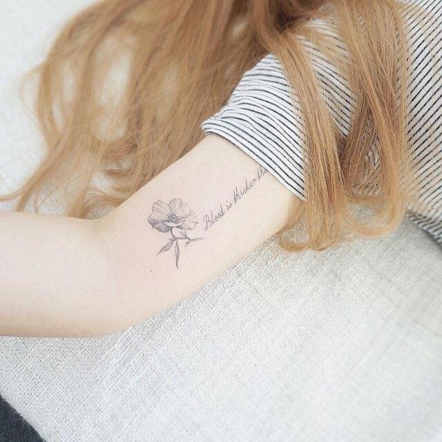 女生创意小纹身图案