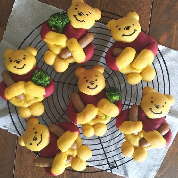 小零食可爱面包图片