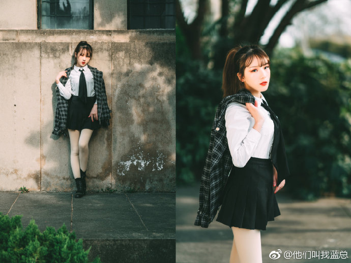 清纯校园美女春天写真图片