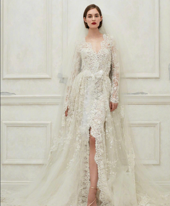 Oscarde la Renta2019秋季婚纱图片