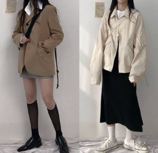 做一个有态度的率性少女极致简约穿搭图片