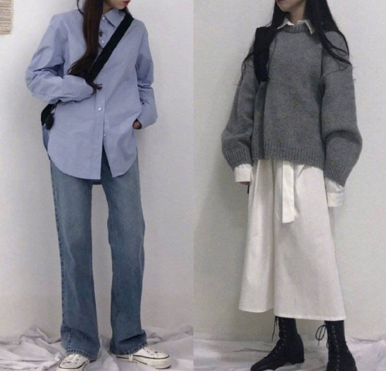 做一个有态度的率性少女极致简约穿搭图片