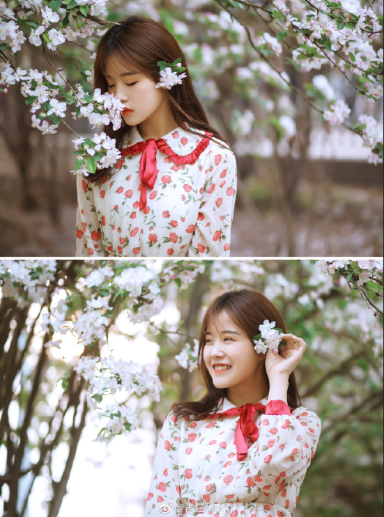 户外高清美女图片