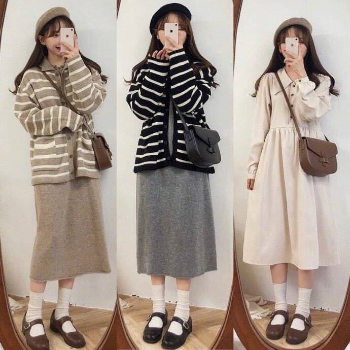 超爱的春季服装搭配图片