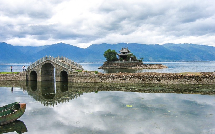 唯美小桥流水图片 小桥流水自然风景图片