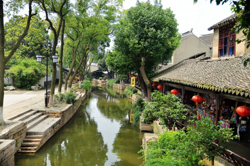 江苏甪直古镇风景图片